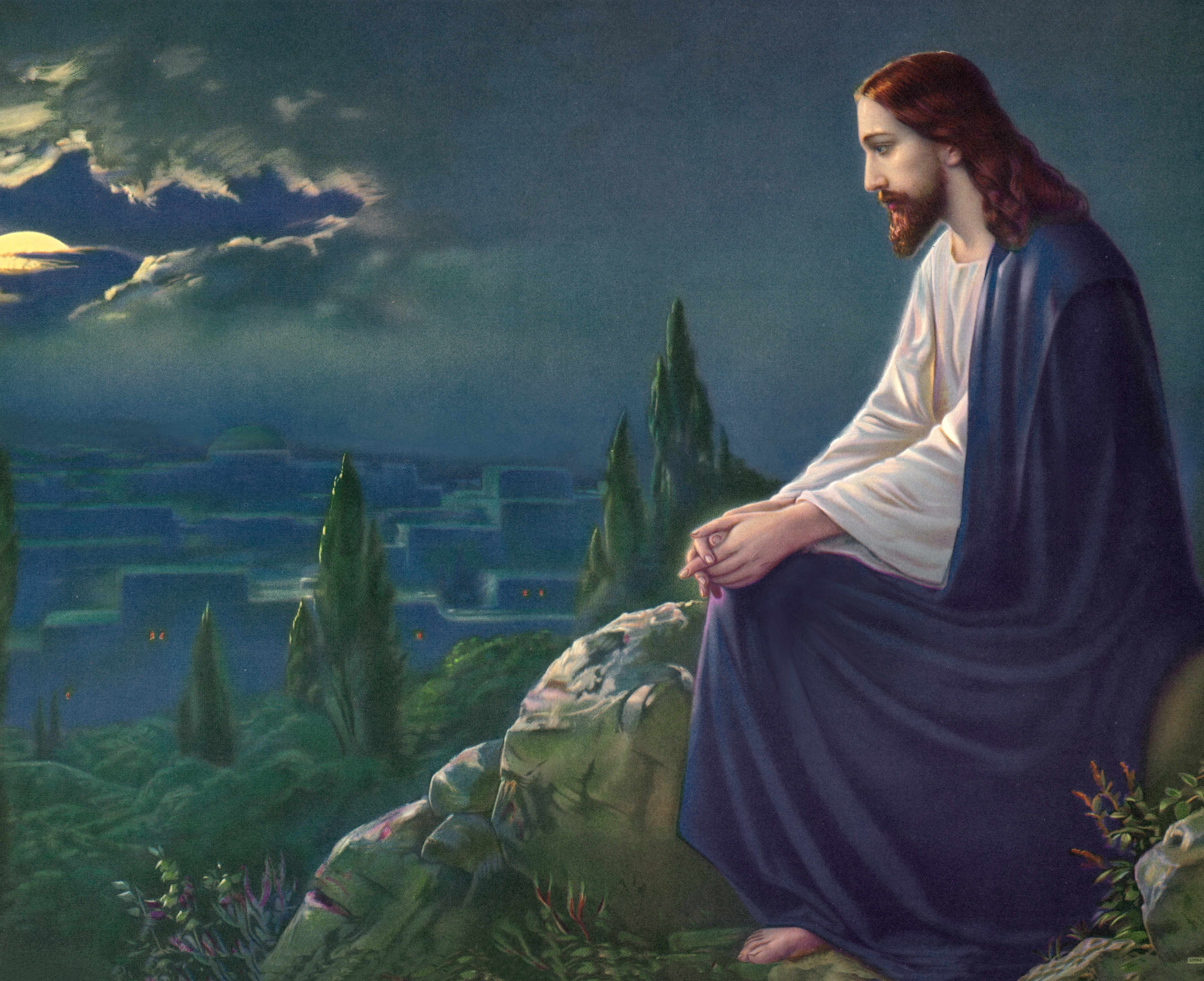 Jesus prays