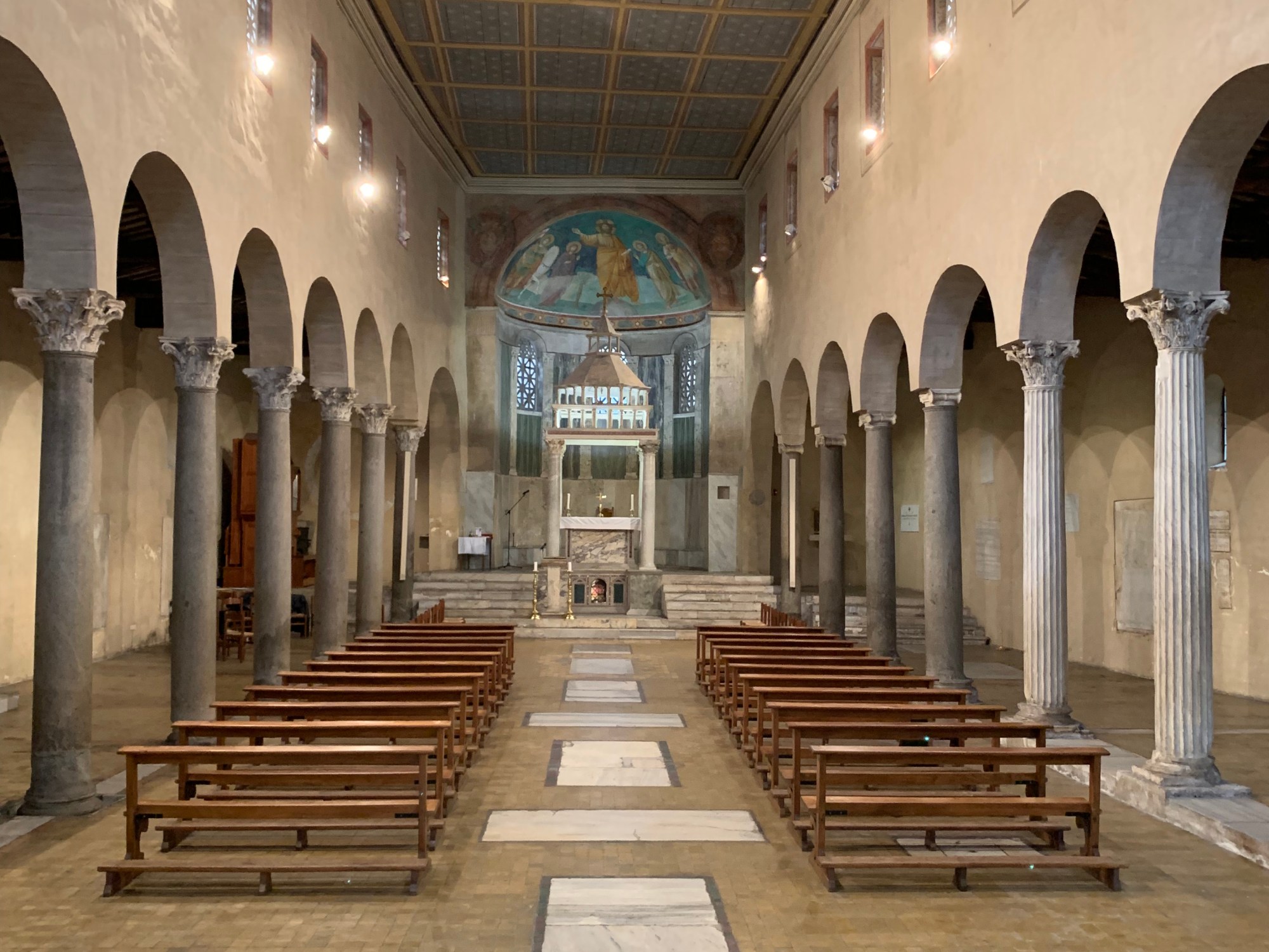 Interior of San Giorgio in Velabrum. Credit: Jacob Stein | cruxstationalis