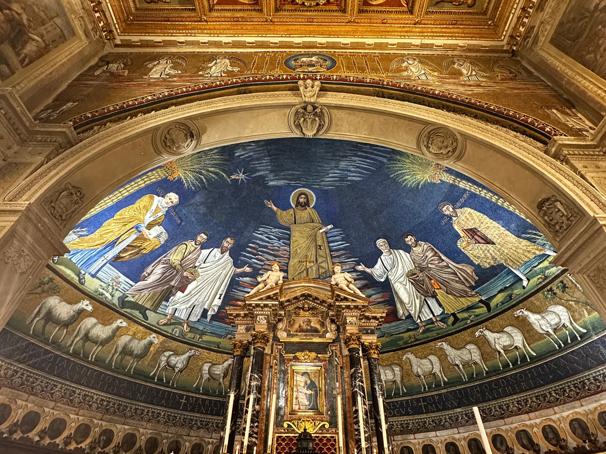 Apse Mosaic of Santi Cosma e Damiano. Credit: Jacob Stein | Crux Stationalis