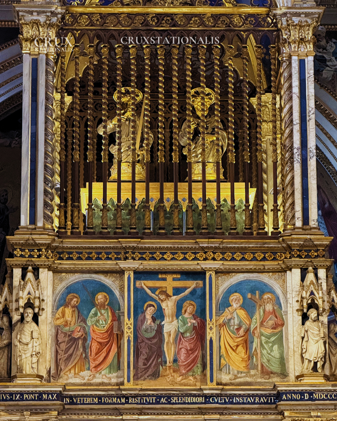 Relics of Sts. Peter and Paul in St. John Lateran. Credit: Jacob Stein | cruxstationalis