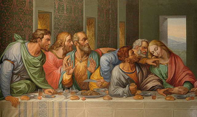 Detail of Da Vinci's "The Last Supper"