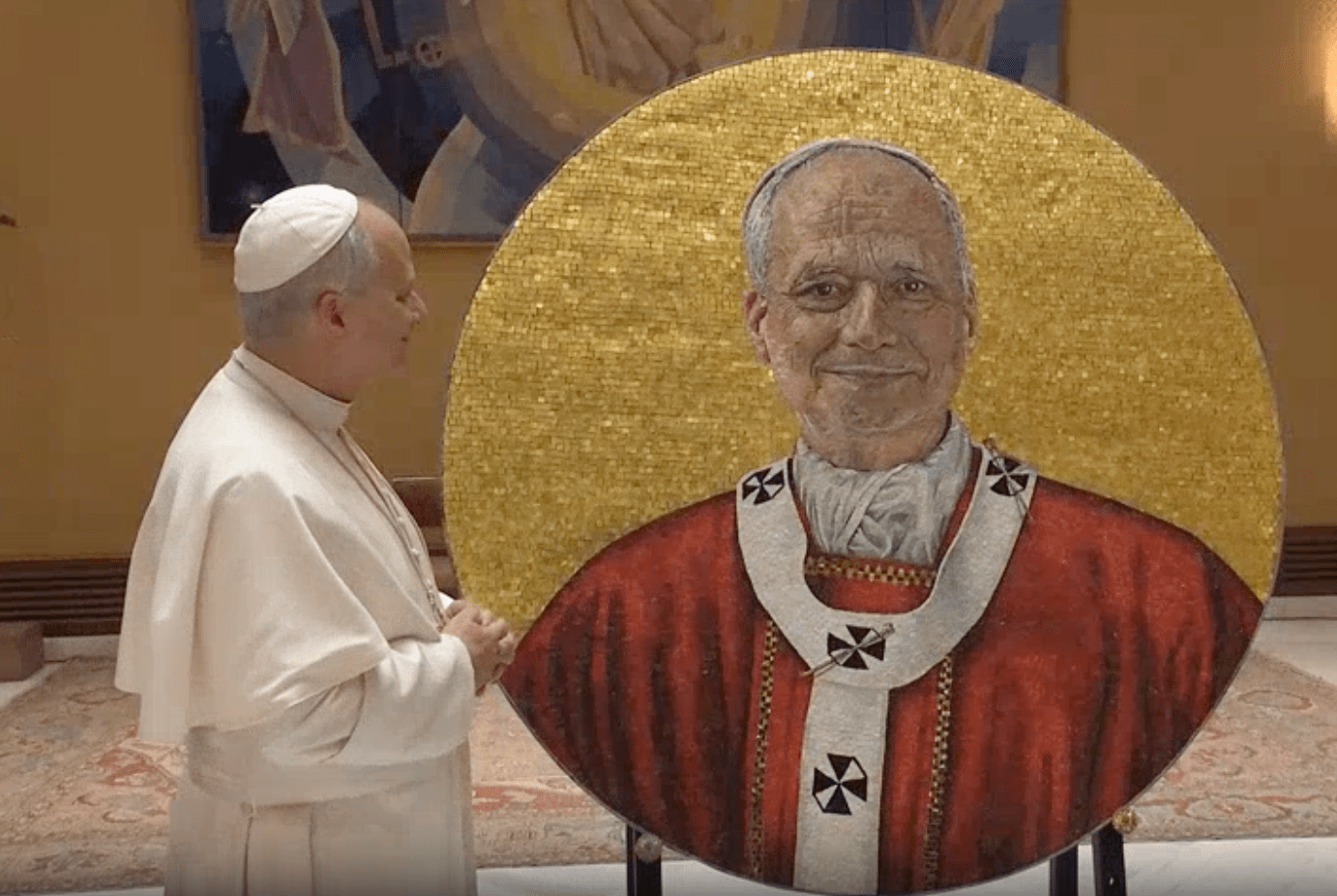 Pope Leo's official portrait is revealed. Credit: Vatican Media