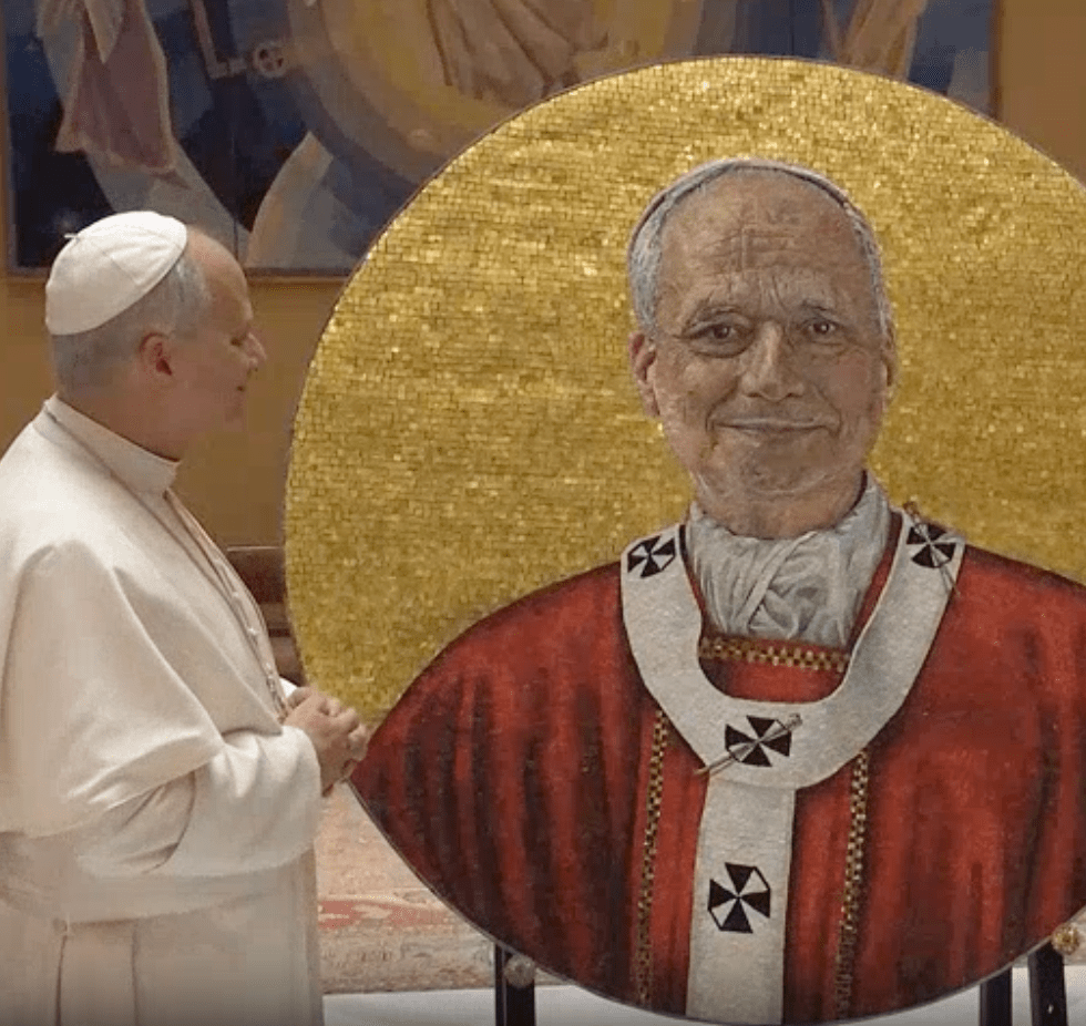 Pope Leo's official portrait is revealed. Credit: Vatican Media